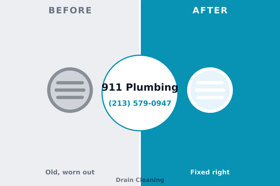 Before and after: plumbing repair Milford, NE